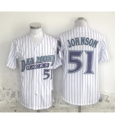 Men Arizona Diamondbacks 51 Randy Johnson White Throwback Cool Base Stitched Jersey Men Arizona Diamondbacks 51 Randy Johnson White Throwback Cool Base Stitched Jersey