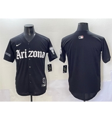 Men Arizona Diamondbacks Blank Black  27Gothic Desert Fang Edition 27 Vapor Premier Limited Stitched Baseball Jersey