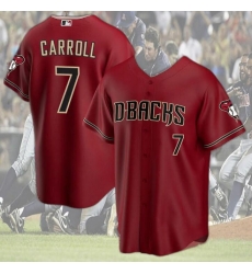Men Arizona Diamondbacks Dark Red Corbin Carroll #7 Arizona Team Diamondbacks Stitched Baseball Jersey Men Arizona Diamondbacks Dark Red Corbin Carroll #7 Arizona Team Diamondbacks Stitched Baseball Jersey