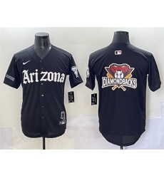 Men Arizona Diamondbacks Team Big Logo Black 27Gothic Desert Fang Edition 27 Vapor Premier Limited Stitched Baseball Jersey Men Arizona Diamondbacks Team Big Logo Black 27Gothic Desert Fang Edition 27 Vapor Premier Limited Stitched Baseball Jersey