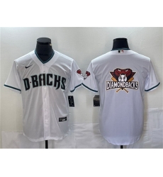 Men Arizona Diamondbacks White Team Big Logo Cool Base Stitched Baseball Jersey Men Arizona Diamondbacks White Team Big Logo Cool Base Stitched Baseball Jersey