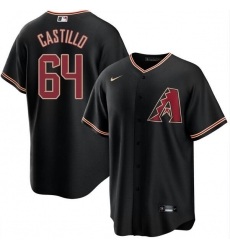 Men Diego Castillo Arizona Diamondbacks Alternate Black Jersey Men Diego Castillo Arizona Diamondbacks Alternate Black Jersey