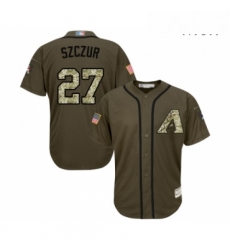 Mens Arizona Diamondbacks 27 Matt Szczur Authentic Green Salute to Service Baseball Jersey Mens Arizona Diamondbacks 27 Matt Szczur Authentic Green Salute to Service Baseball Jersey