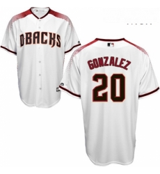 Mens Majestic Arizona Diamondbacks 20 Luis Gonzalez Authentic White Home Cool Base MLB Jersey Mens Majestic Arizona Diamondbacks 20 Luis Gonzalez Authentic White Home Cool Base MLB Jersey