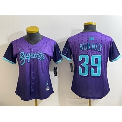 Women Arizona Diamondbacks 39 Corbin Burnes Purple 2025 City Connect Limited Stitched Baseball Jersey