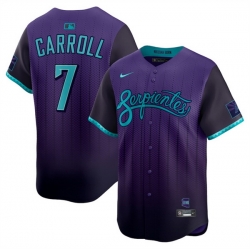 Youth Arizona Diamondbacks 7 Corbin Carroll Purple 2025 City Connect Limited Stitched Baseball Jersey