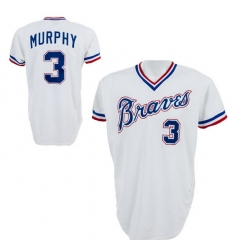 Men Atlanta Braves 3 Dale Murphy White Stitched Baseball Jersey Men Atlanta Braves 3 Dale Murphy White Stitched Baseball Jersey
