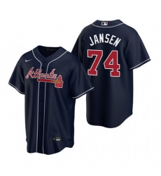 Men Atlanta Braves 74 Kenley Jansen Navy Cool Base Stitched Baseball jersey Men Atlanta Braves 74 Kenley Jansen Navy Cool Base Stitched Baseball jersey