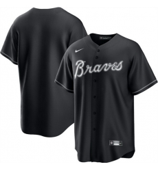 Men Atlanta Braves Blank Black Lights Out Limited Stitched Baseball Jersey Men Atlanta Braves Blank Black Lights Out Limited Stitched Baseball Jersey