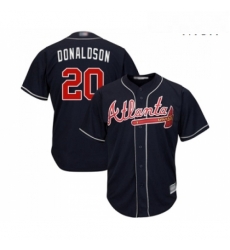 Mens Atlanta Braves 20 Josh Donaldson Replica Blue Alternate Road Cool Base Baseball Jersey Mens Atlanta Braves 20 Josh Donaldson Replica Blue Alternate Road Cool Base Baseball Jersey
