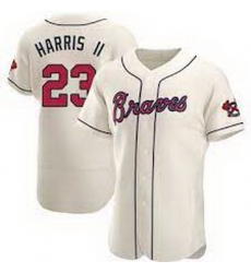 Men's Atlanta Braves Michael Harris II Cream Alternate Jersey Men's Atlanta Braves Michael Harris II Cream Alternate Jersey