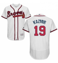 Mens Majestic Atlanta Braves 19 Scott Kazmir White Home Flex Base Authentic Collection MLB Jersey Mens Majestic Atlanta Braves 19 Scott Kazmir White Home Flex Base Authentic Collection MLB Jersey