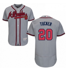 Mens Majestic Atlanta Braves 20 Preston Tucker Grey Road Flex Base Authentic Collection MLB Jersey Mens Majestic Atlanta Braves 20 Preston Tucker Grey Road Flex Base Authentic Collection MLB Jersey