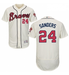 Mens Majestic Atlanta Braves 24 Deion Sanders Cream Alternate Flex Base Authentic Collection MLB Jersey Mens Majestic Atlanta Braves 24 Deion Sanders Cream Alternate Flex Base Authentic Collection MLB Jersey