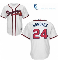 Mens Majestic Atlanta Braves 24 Deion Sanders Replica White Home Cool Base MLB Jersey Mens Majestic Atlanta Braves 24 Deion Sanders Replica White Home Cool Base MLB Jersey