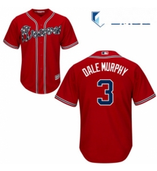 Mens Majestic Atlanta Braves 3 Dale Murphy Replica Red Alternate Cool Base MLB Jersey Mens Majestic Atlanta Braves 3 Dale Murphy Replica Red Alternate Cool Base MLB Jersey
