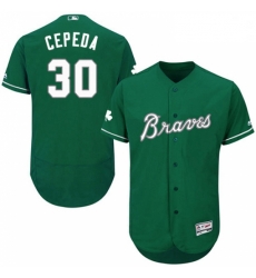 Mens Majestic Atlanta Braves 30 Orlando Cepeda Green Celtic Flexbase Authentic Collection MLB Jersey Mens Majestic Atlanta Braves 30 Orlando Cepeda Green Celtic Flexbase Authentic Collection MLB Jersey