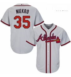 Mens Majestic Atlanta Braves 35 Phil Niekro Replica Grey Road Cool Base MLB Jersey Mens Majestic Atlanta Braves 35 Phil Niekro Replica Grey Road Cool Base MLB Jersey
