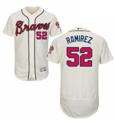 Mens Majestic Atlanta Braves 52 Jose Ramirez Cream Alternate Flex Base Authentic Collection MLB Jersey Mens Majestic Atlanta Braves 52 Jose Ramirez Cream Alternate Flex Base Authentic Collection MLB Jersey