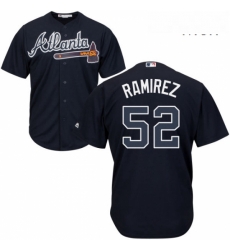 Mens Majestic Atlanta Braves 52 Jose Ramirez Replica Blue Alternate Road Cool Base MLB Jersey Mens Majestic Atlanta Braves 52 Jose Ramirez Replica Blue Alternate Road Cool Base MLB Jersey