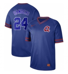 Mens Nike Atlanta Braves 24 Deion Sanders Royal Authentic Cooperstown Collection Stitched Baseball Jerse Mens Nike Atlanta Braves 24 Deion Sanders Royal Authentic Cooperstown Collection Stitched Baseball Jerse