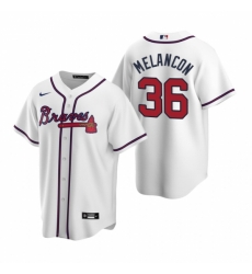 Mens Nike Atlanta Braves 36 Mark Melancon White Home Stitched Baseball Jersey Mens Nike Atlanta Braves 36 Mark Melancon White Home Stitched Baseball Jersey