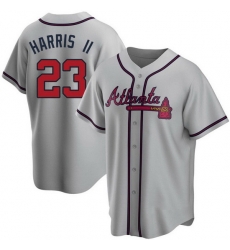Men's Replica Michael Harris II Atlanta Braves Gray Road Jersey Men's Replica Michael Harris II Atlanta Braves Gray Road Jersey