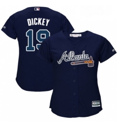 Womens Majestic Atlanta Braves 19 RA Dickey Authentic Blue Alternate Road Cool Base MLB Jersey Womens Majestic Atlanta Braves 19 RA Dickey Authentic Blue Alternate Road Cool Base MLB Jersey