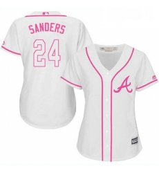 Womens Majestic Atlanta Braves 24 Deion Sanders Replica White Fashion Cool Base MLB Jersey Womens Majestic Atlanta Braves 24 Deion Sanders Replica White Fashion Cool Base MLB Jersey