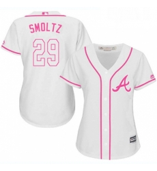 Womens Majestic Atlanta Braves 29 John Smoltz Replica White Fashion Cool Base MLB Jersey Womens Majestic Atlanta Braves 29 John Smoltz Replica White Fashion Cool Base MLB Jersey