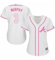 Womens Majestic Atlanta Braves 3 Dale Murphy Authentic White Fashion Cool Base MLB Jersey Womens Majestic Atlanta Braves 3 Dale Murphy Authentic White Fashion Cool Base MLB Jersey