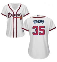 Womens Majestic Atlanta Braves 35 Phil Niekro Replica White Home Cool Base MLB Jersey Womens Majestic Atlanta Braves 35 Phil Niekro Replica White Home Cool Base MLB Jersey