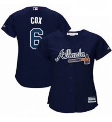 Womens Majestic Atlanta Braves 6 Bobby Cox Replica Blue Alternate Road Cool Base MLB Jersey Womens Majestic Atlanta Braves 6 Bobby Cox Replica Blue Alternate Road Cool Base MLB Jersey