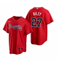 Youth Atlanta Braves 27 Austin Riley Cool Base MLB Stitched Jersey Red Youth Atlanta Braves 27 Austin Riley Cool Base MLB Stitched Jersey Red