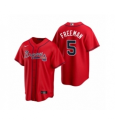 Youth Atlanta Braves #5 Freddie Freeman Nike Red 2020 Alternate Jersey Youth Atlanta Braves #5 Freddie Freeman Nike Red 2020 Alternate Jersey