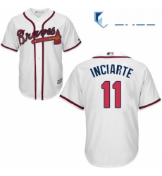 Youth Majestic Atlanta Braves 11 Ender Inciarte Authentic White Home Cool Base MLB Jersey Youth Majestic Atlanta Braves 11 Ender Inciarte Authentic White Home Cool Base MLB Jersey