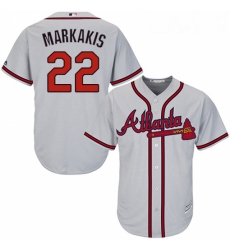 Youth Majestic Atlanta Braves 22 Nick Markakis Authentic Grey Road Cool Base MLB Jersey Youth Majestic Atlanta Braves 22 Nick Markakis Authentic Grey Road Cool Base MLB Jersey