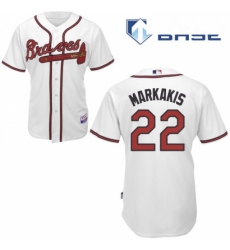 Youth Majestic Atlanta Braves 22 Nick Markakis Authentic White Home Cool Base MLB Jersey Youth Majestic Atlanta Braves 22 Nick Markakis Authentic White Home Cool Base MLB Jersey