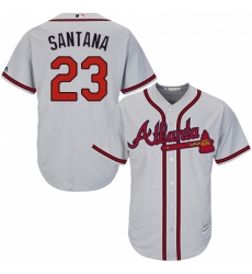 Youth Majestic Atlanta Braves 23 Danny Santana Authentic Grey Road Cool Base MLB Jersey Youth Majestic Atlanta Braves 23 Danny Santana Authentic Grey Road Cool Base MLB Jersey