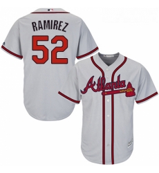 Youth Majestic Atlanta Braves 52 Jose Ramirez Authentic Grey Road Cool Base MLB Jersey Youth Majestic Atlanta Braves 52 Jose Ramirez Authentic Grey Road Cool Base MLB Jersey