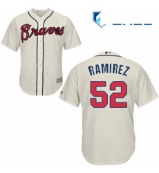 Youth Majestic Atlanta Braves 52 Jose Ramirez Replica Cream Alternate 2 Cool Base MLB Jersey Youth Majestic Atlanta Braves 52 Jose Ramirez Replica Cream Alternate 2 Cool Base MLB Jersey