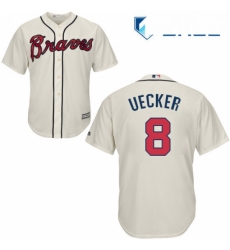 Youth Majestic Atlanta Braves 8 Bob Uecker Replica Cream Alternate 2 Cool Base MLB Jersey Youth Majestic Atlanta Braves 8 Bob Uecker Replica Cream Alternate 2 Cool Base MLB Jersey