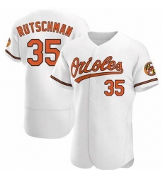 Men Baltimore Oriole #35 Adley Rutschman White Flex Base Stitched Baseball jersey Men Baltimore Oriole #35 Adley Rutschman White Flex Base Stitched Baseball jersey