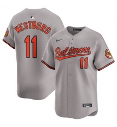 Men Baltimore Orioles 11 Jordan Westburg Grey 2025 Limited Cool Base Stitched Baseball Jersey Men Baltimore Orioles 11 Jordan Westburg Grey 2025 Limited Cool Base Stitched Baseball Jersey
