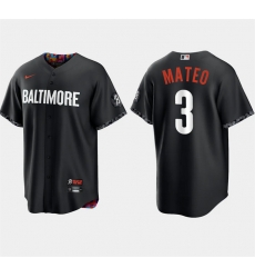 Men Baltimore Orioles 3 Jorge Mateo Black 2023 City Connect Cool Base Stitched Baseball Jersey Men Baltimore Orioles 3 Jorge Mateo Black 2023 City Connect Cool Base Stitched Baseball Jersey