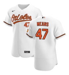 Men Baltimore Orioles 47 John Means Men Nike White Home 2020 Flex Base Player MLB Jersey Men Baltimore Orioles 47 John Means Men Nike White Home 2020 Flex Base Player MLB Jersey