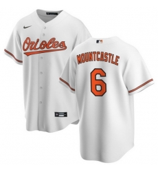Men Baltimore Orioles 6 Ryan Mountcastle Coolbase White Jersey Men Baltimore Orioles 6 Ryan Mountcastle Coolbase White Jersey