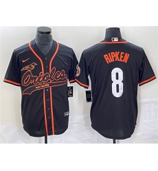Men Baltimore Orioles 8 Cal Ripken Jr Black City Connect Cool Base Stitched Baseball Jersey Men Baltimore Orioles 8 Cal Ripken Jr Black City Connect Cool Base Stitched Baseball Jersey