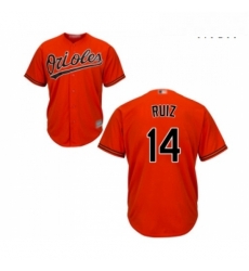 Mens Baltimore Orioles 14 Rio Ruiz Replica Orange Alternate Cool Base Baseball Jersey Mens Baltimore Orioles 14 Rio Ruiz Replica Orange Alternate Cool Base Baseball Jersey