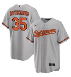 Men's Baltimore Orioles #35 Adley Rutschman Gray Cool Base Stitched Jersey Men's Baltimore Orioles #35 Adley Rutschman Gray Cool Base Stitched Jersey